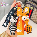 3D Animal Keychains With Bagcharm And Strap - The Quirky Quest TheQuirkyQuest