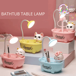 Bathtub Desk Lamp with Pen Stand & Sharpener TheQuirkyQuest