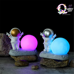 Astronaut Spaceman Figurine Moon Night Lamp (Multi colour) TheQuirkyQuest