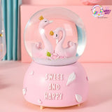 Romantic Flamingo | Musical Snow Dome with Lights TheQuirkyQuest