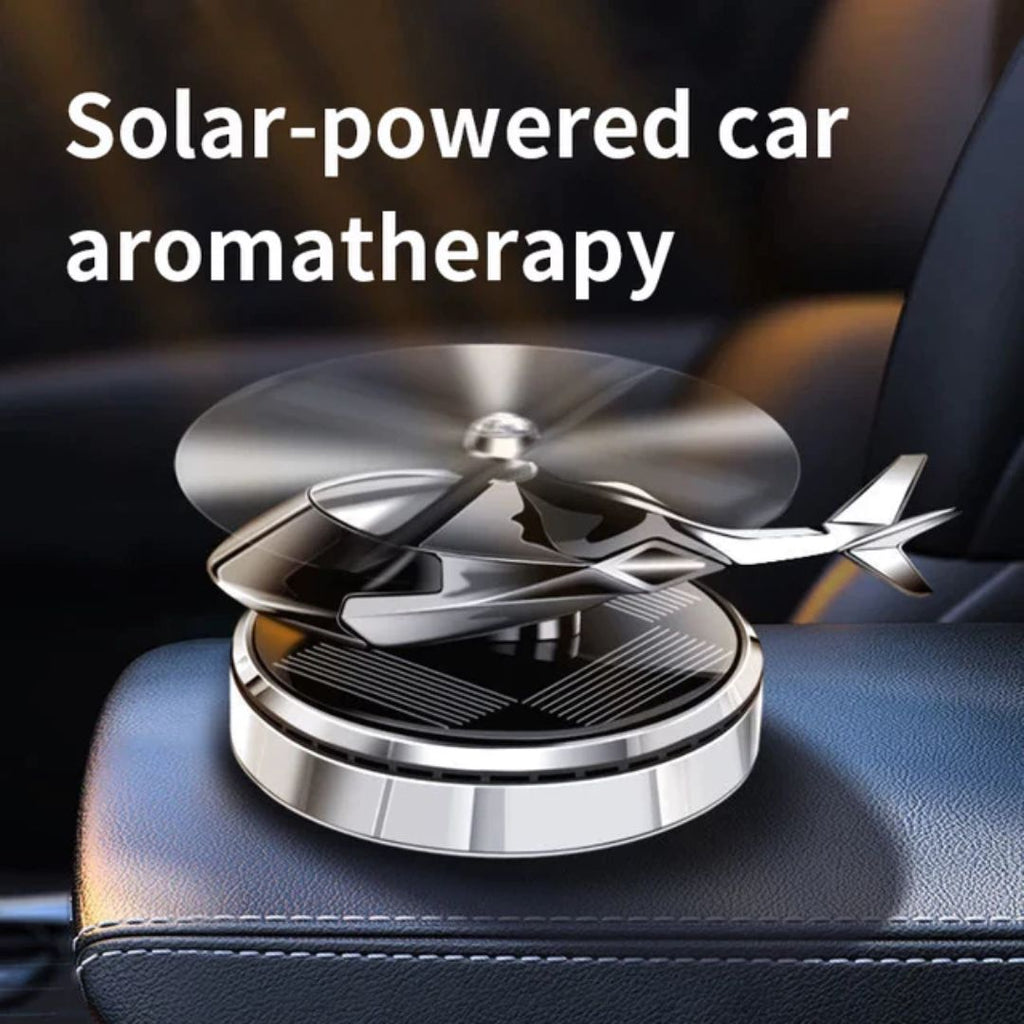 Solar Car Aromatherapy Helicopter Air Freshener Auto Decoration Perfume  Diffuser