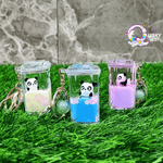 Panda Kawaii Floating Keychain | Panda Glitter Keychain TheQuirkyQuest