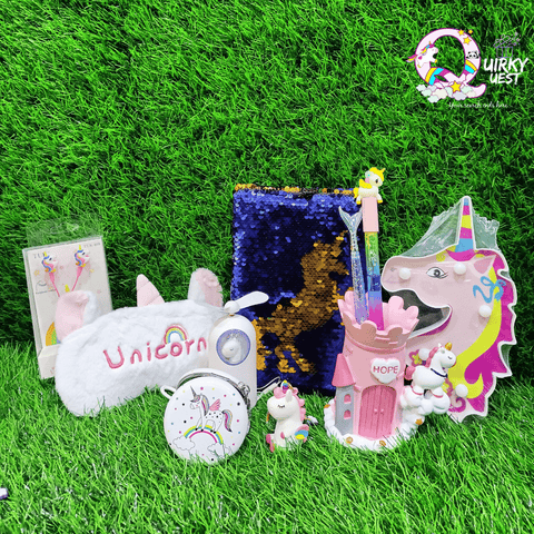 Unicorn Combo (Pack of 10) (Assorted colors and design) TheQuirkyQuest