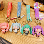 Cute Girl Keychain with Bagcharm and Strap - The Quirky Quest TheQuirkyQuest