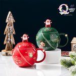3D Christmas Mug With Lid and Santa Spoon TheQuirkyQuest