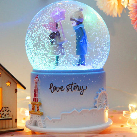 Romantic Love Couple | Musical Snow Dome TheQuirkyQuest