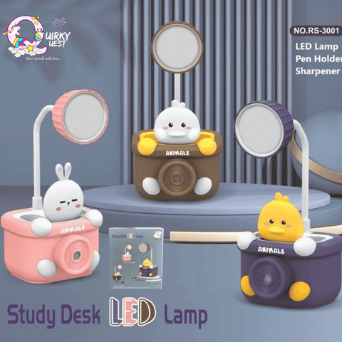 3 in 1 Multifunctional Table LED lamp, in-built sharpener and pen holder TheQuirkyQuest