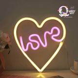 Neon Love Lamp | Heart Love Lamp TheQuirkyQuest