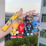 Sonic X Keychains with Bagcharm and Strap (Set of 2) TheQuirkyQuest