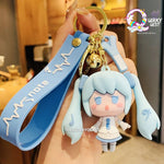Cute Girl Keychain with Bagcharm and Strap - The Quirky Quest TheQuirkyQuest