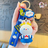 Cute Rabbit Doll Keychains (Set of 2) - The Quirky Quest TheQuirkyQuest