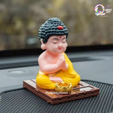 Buddha Monk Solar Powered Bobblehead TheQuirkyQuest