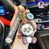 Cool Panda Keychain With Bagcharm And Strap - The Quirky Quest TheQuirkyQuest