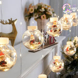 Santa Wish Ball Decorative LED Curtain Light (10 Balls) - The Quirky Quest TheQuirkyQuest