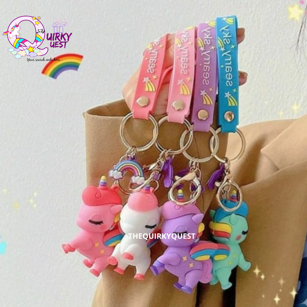 Personalized 2025 unicorn keychain