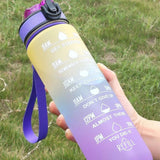 Motivational Fitness Bottle (1 Litre) with Time Marker TheQuirkyQuest