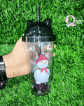 Holographic Christmas Sipper Bottle - The Quirky Quest TheQuirkyQuest