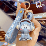 Adorable Elephant Keychain With Bagcharm And Strap TheQuirkyQuest