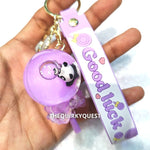 Panda Lollipop Floating Keychain | Panda Glitter Keychain TheQuirkyQuest