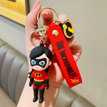 The Incredibles 3D Keychain + Bagcharm + Strap (Set of 5) TheQuirkyQuest