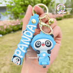 Panda Silicon Keychain With Bagcharm And Strap - The Quirky Quest TheQuirkyQuest