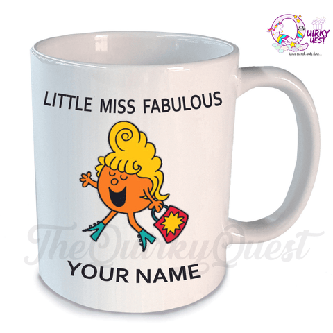 Little Miss Fabulous- Customised Mug (NO COD) TheQuirkyQuest