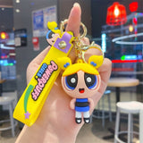 Powerpuff Girls Keychains with Strap and Charm (Set of 4) TheQuirkyQuest