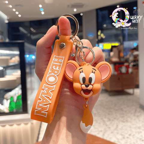 Tom and Jerry Keychain + Bag charm + Strap (Set of 2)