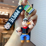 Popeye 3D Keychain with Bagcharm and Strap TheQuirkyQuest