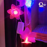 Multi Colour Lotus String Light with Pink Flower Petals (Set of 2) TheQuirkyQuest