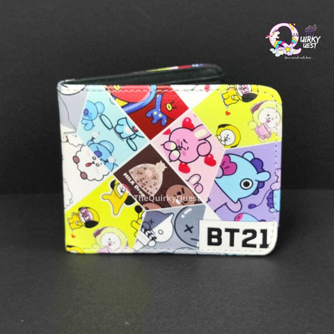 BT21 Wallet - 3D Premium Wallet TheQuirkyQuest