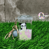 Panda Kawaii Floating Keychain | Panda Glitter Keychain TheQuirkyQuest