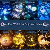 Rechargeable Bunny Projector Night Lamp (8 in 1 films) TheQuirkyQuest