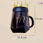 Mr & Mrs Mugs with Golden Crown - Set of 2 TheQuirkyQuest