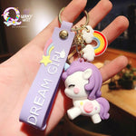 Cute Unicorn Rainbow Keychain - The Quirky Quest TheQuirkyQuest