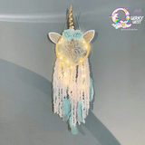 Unicorn Dream Catcher with LED lights TheQuirkyQuest