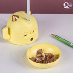Fortune Cat Cute Desk Lamp + Sharpener TheQuirkyQuest