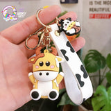 Cute Cow Keychain - The Quirky Quest TheQuirkyQuest