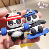 Stylish Panda Keychain With Bagcharm And Strap - The Quirky Quest TheQuirkyQuest