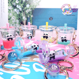 Floating Panda Sipper Keychain TheQuirkyQuest