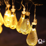 Led Golden Metal Copper String Lights (Bulb Shaped)- The Quirky Quest TheQuirkyQuest