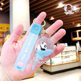 Panda Lollipop Floating Keychain | Panda Glitter Keychain TheQuirkyQuest