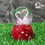 Romantic Flamingo | Musical Snow Dome with Lights - Valentine's Special TheQuirkyQuest