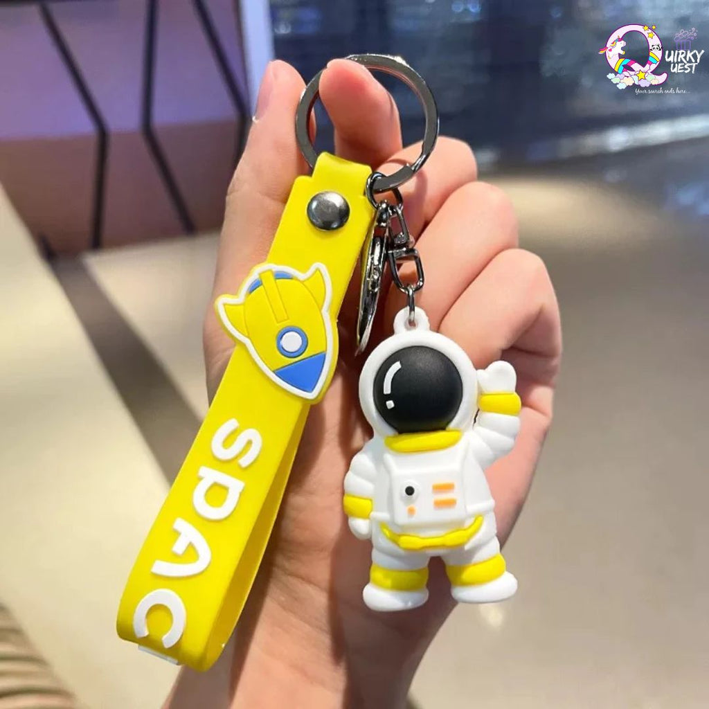 Cool Astronaut Keychain With Bagcharm And Strap - TheQuirkyQuest