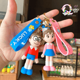 3D Doraemon Cartoon Keychain + Bagcharm - The Quirky Quest TheQuirkyQuest