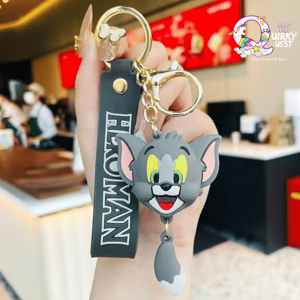 Tom and Jerry Keychain + Bag charm + Strap (Set of 2)