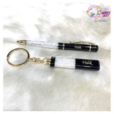 Personalised Crystal Pen and Keychain Set of 2- NO COD - The Quirky Quest TheQuirkyQuest