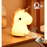 Cute Unicorn Touch Silicone Lamp (Remote Controlled) - The Quirky Quest TheQuirkyQuest
