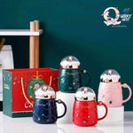 Christmas Mug With Santa Lid TheQuirkyQuest