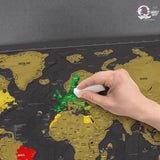 Scratch World Map - Secret Santa Gift TheQuirkyQuest